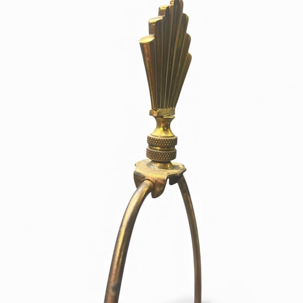 Pineapple Table Lamp Hollywood Regency Metal Brass Tone Claw Foot Heavy Vtg - Picture 13 of 15